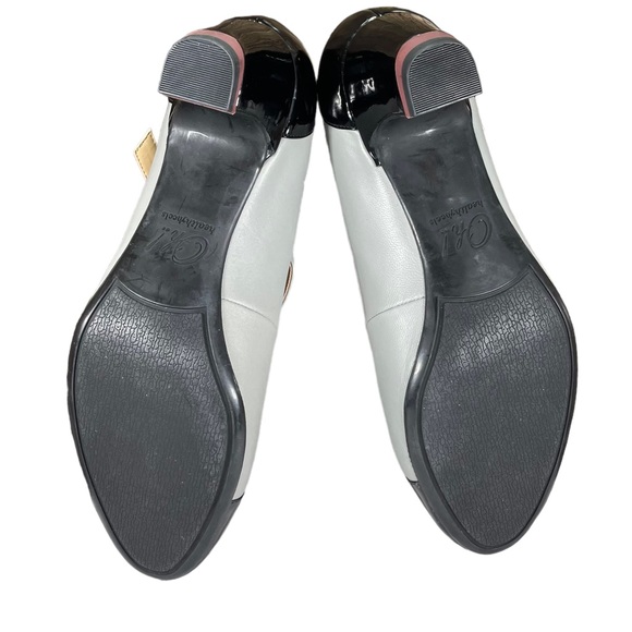 Oh! Healthy Heels Gray patent Leather Black mary Jane heels womens Shoes Size 8 - Picture 13 of 15